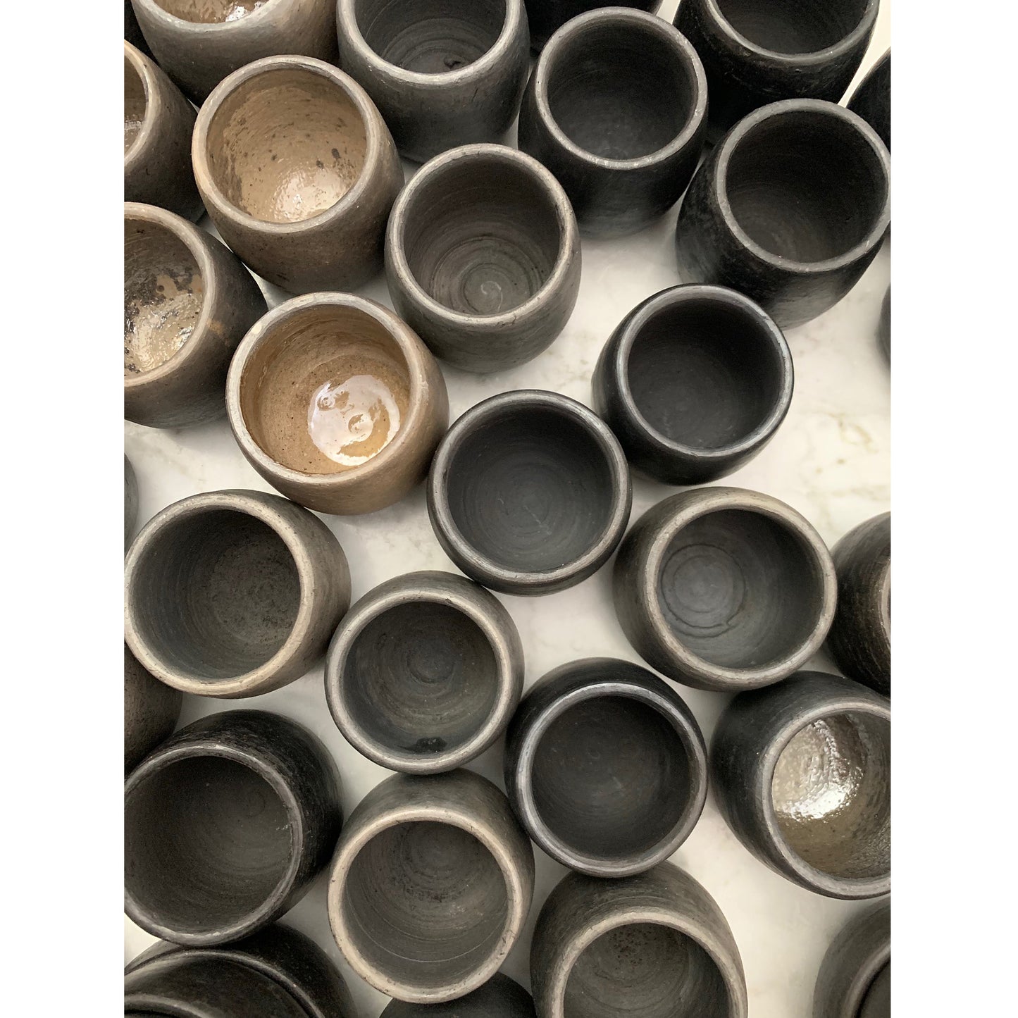 Black Clay Mezcal Cups | Mezcal Glasses | Clay Shot Glasses | Handmade in Oaxaca, Mexico