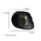 Black Clay Skull Shot Glasses Made in Mexico - 3oz Capacity (Set of 2)