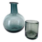 Hand Blown Round Bedside Water Carafe- Made in Mexico - Holds 750ml (25oz)