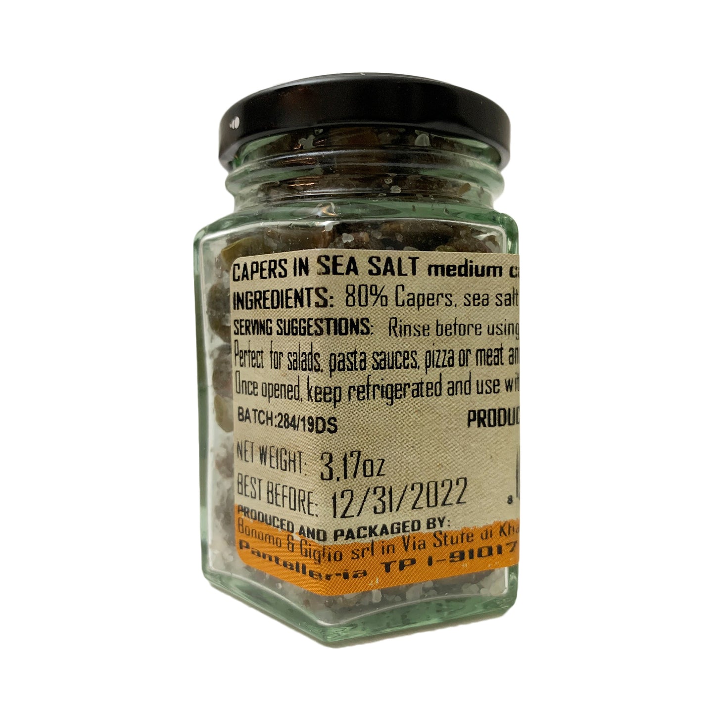 Etimo Pantelleria Capers in Sea Salt 3.17 Ounces