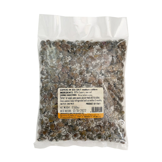 Etimo Pantelleria Capers in Sea Salt 17.6 Ounces