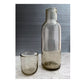 Large Hand Blown Bedside Water Carafe + Glass Set | Made in Mexico | 40 FL OZ
