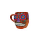 Taza de café con calavera de azúcar pintada a mano - capacidad de 10 oz (hecha en México)