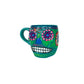 Taza de café con calavera de azúcar pintada a mano - capacidad de 10 oz (hecha en México)
