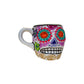 Taza de café con calavera de azúcar pintada a mano - capacidad de 10 oz (hecha en México)
