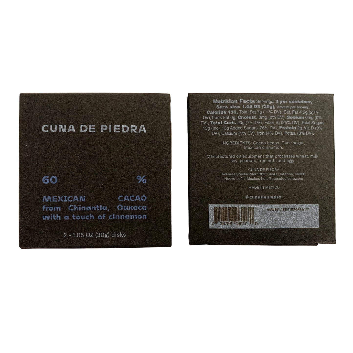 Discos de chocolate mexicano para beber Cuna de Piedra de origen único | Chocolate para mesa | Chocolate caliente