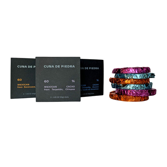 Cuna de Piedra Single Origin Mexican Drinking Chocolate Discs | Chocolate para Mesa | Hot Chocolate