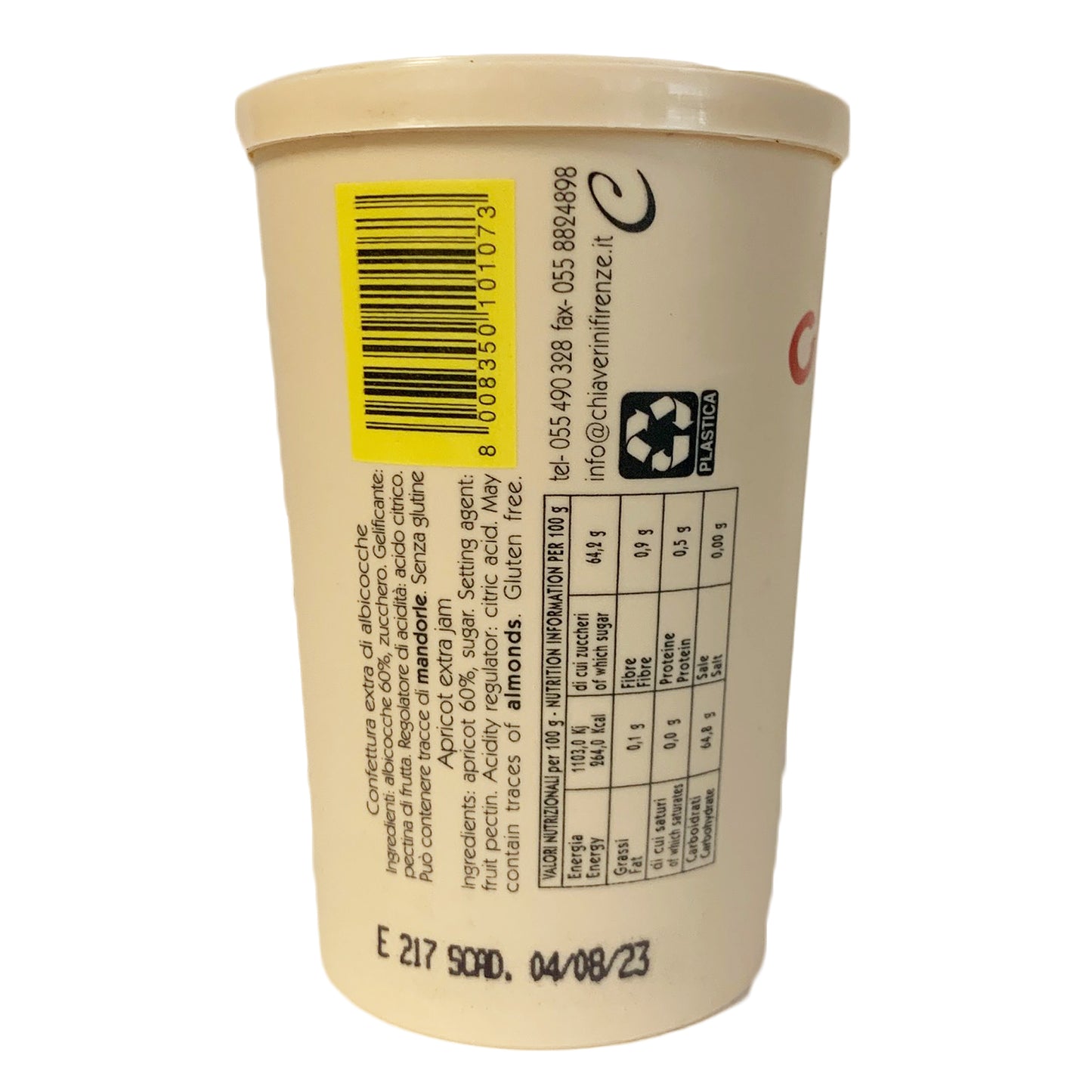 F.IIi Chiaverini & Co Confettura Extra Albicocche (Apricot Jam) 400 Gram