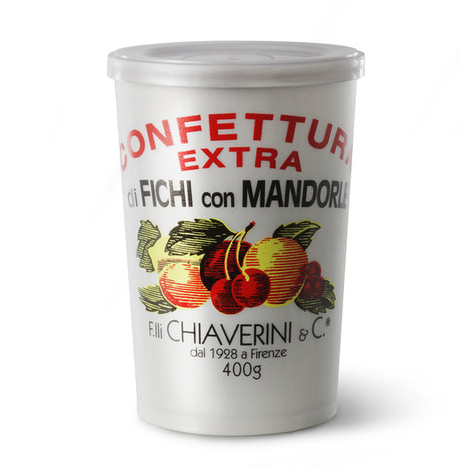 F.IIi Chiaverini &amp; Co Confettura Extra di Fichi con Mandorle (Mermelada de higos y almendras) 400 gramos