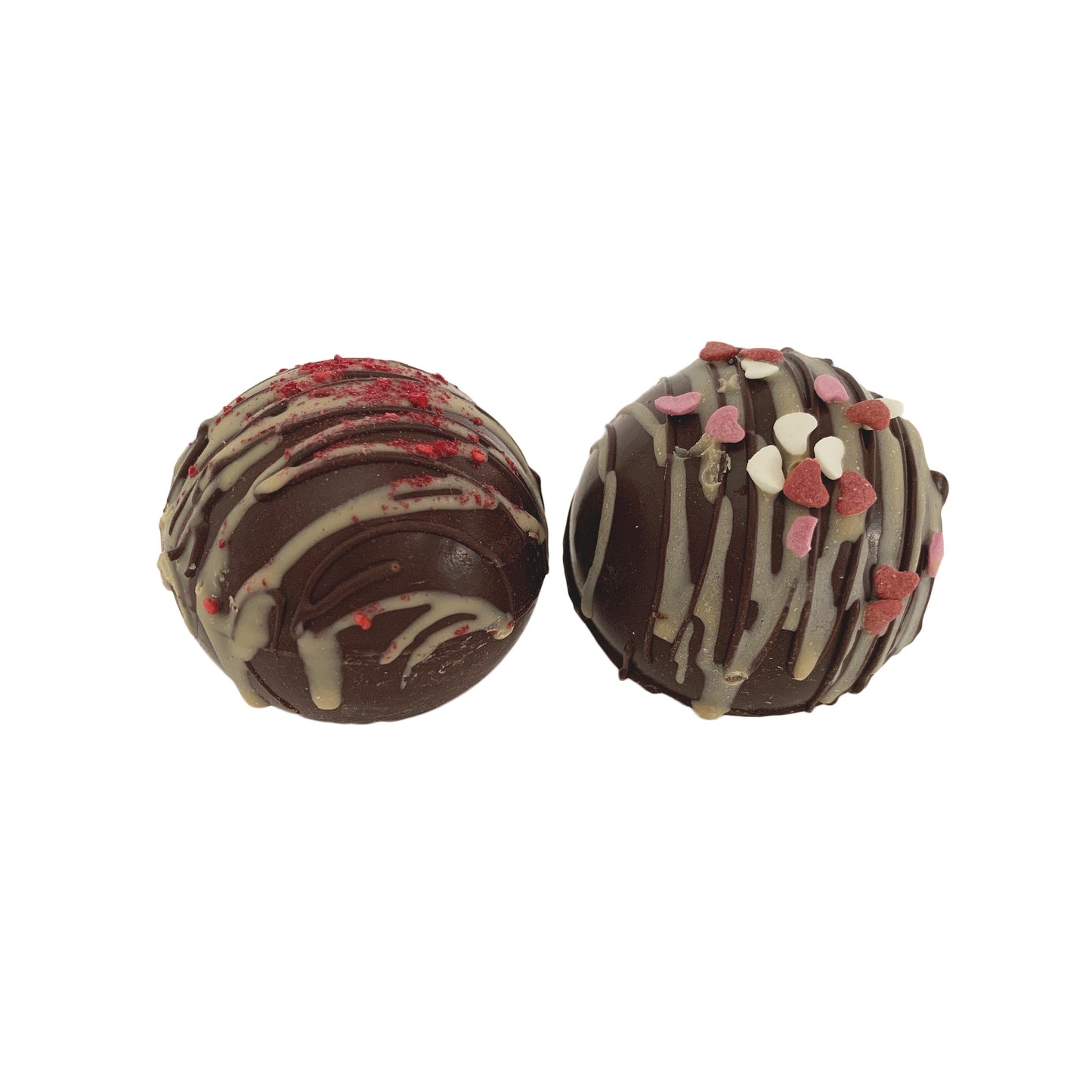 Vegan Hot Chocolate Balls Made with Organic Chocolate and Marshmallows - Salted Caramel