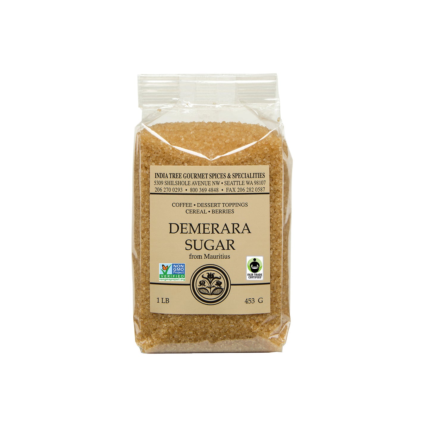 India Tree Demerara Sugar from Mauritius - 1 lb