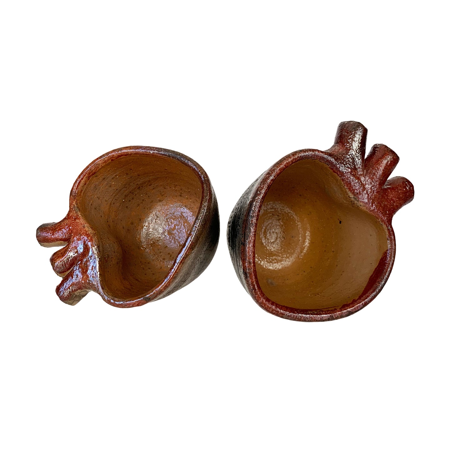 Bleeding Heart Mezcal or Tequila Cups | Mezcal Copitas | Clay Shot Glasses | Handmade in Oaxaca, Mexico | Set of 2