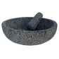Large (12 inch) Mexican Molcajete Bowl | Hand-carved 100% Volcanic Stone | Molcajete Mexicano de Piedra Volcanica Grande | 8 Cup Capacity