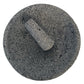 Large (12 inch) Mexican Molcajete Bowl | Hand-carved 100% Volcanic Stone | Molcajete Mexicano de Piedra Volcanica Grande | 8 Cup Capacity