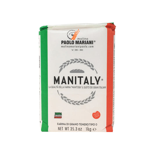 Paolo Mariani Manitaly Manitoba Harina Tipo 0 Elaborada con Trigo 100% Italiano 2,2 Lbs (1 kg)