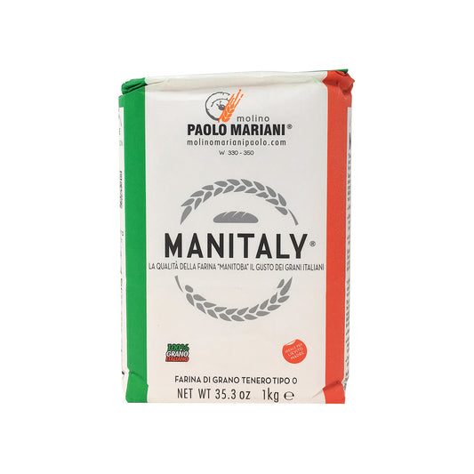 Paolo Mariani Manitaly Manitoba Type 0 Flour Made With 100% Italian Wheat 2.2 Lbs (1 kg)