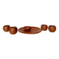 Oaxacan Red Clay Mezcal Copitas Tasting Set with or without Sal de Gusano (Agave Worm Salt)