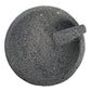 Molcajete mexicano grande (11”-12”) tallado a mano en piedra 100% volcánica | Base redonda