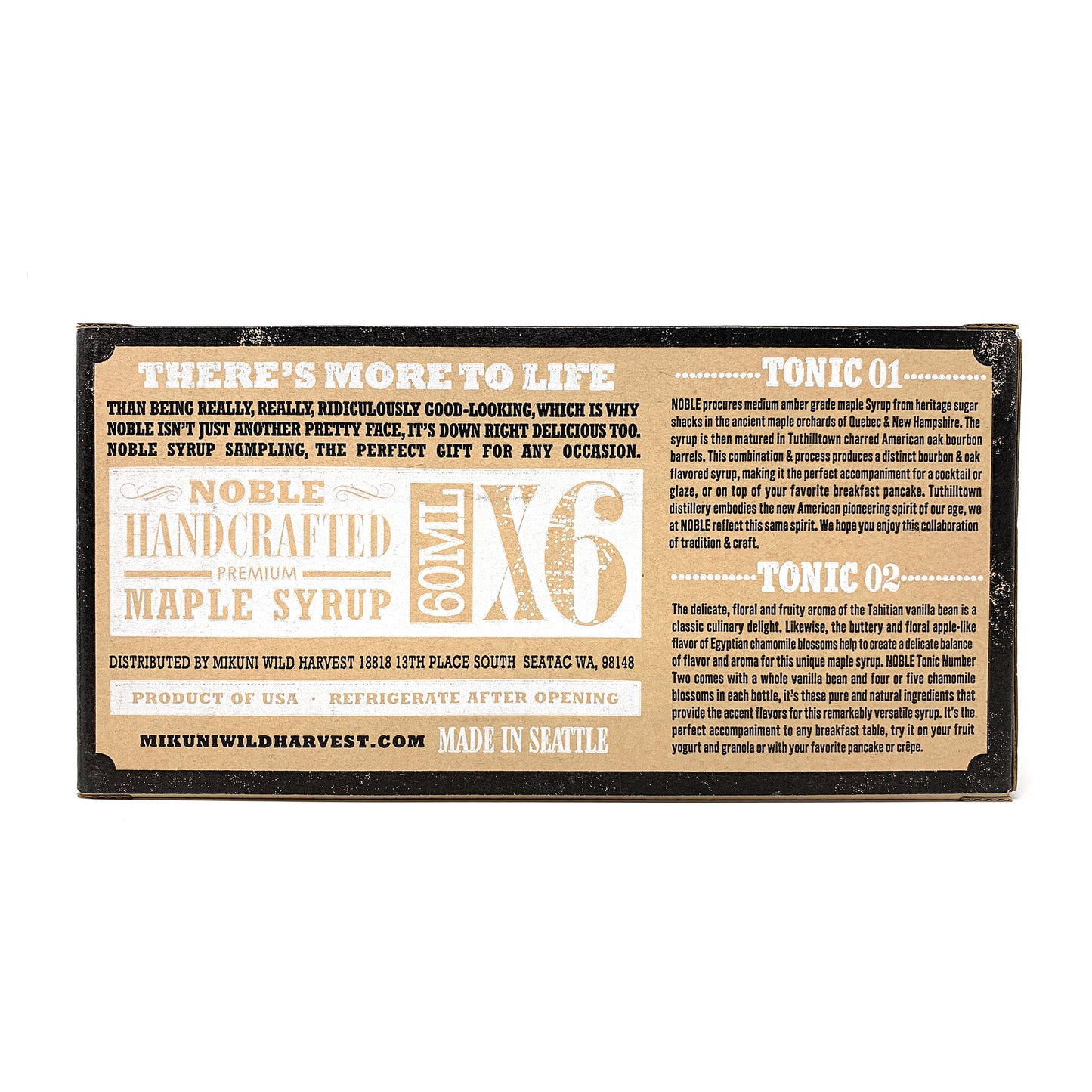 Noble Handcrafted Petite Giftpack - Includes Noble Tonic 01 and 02 (6 Petite Size  60ml Bottles)