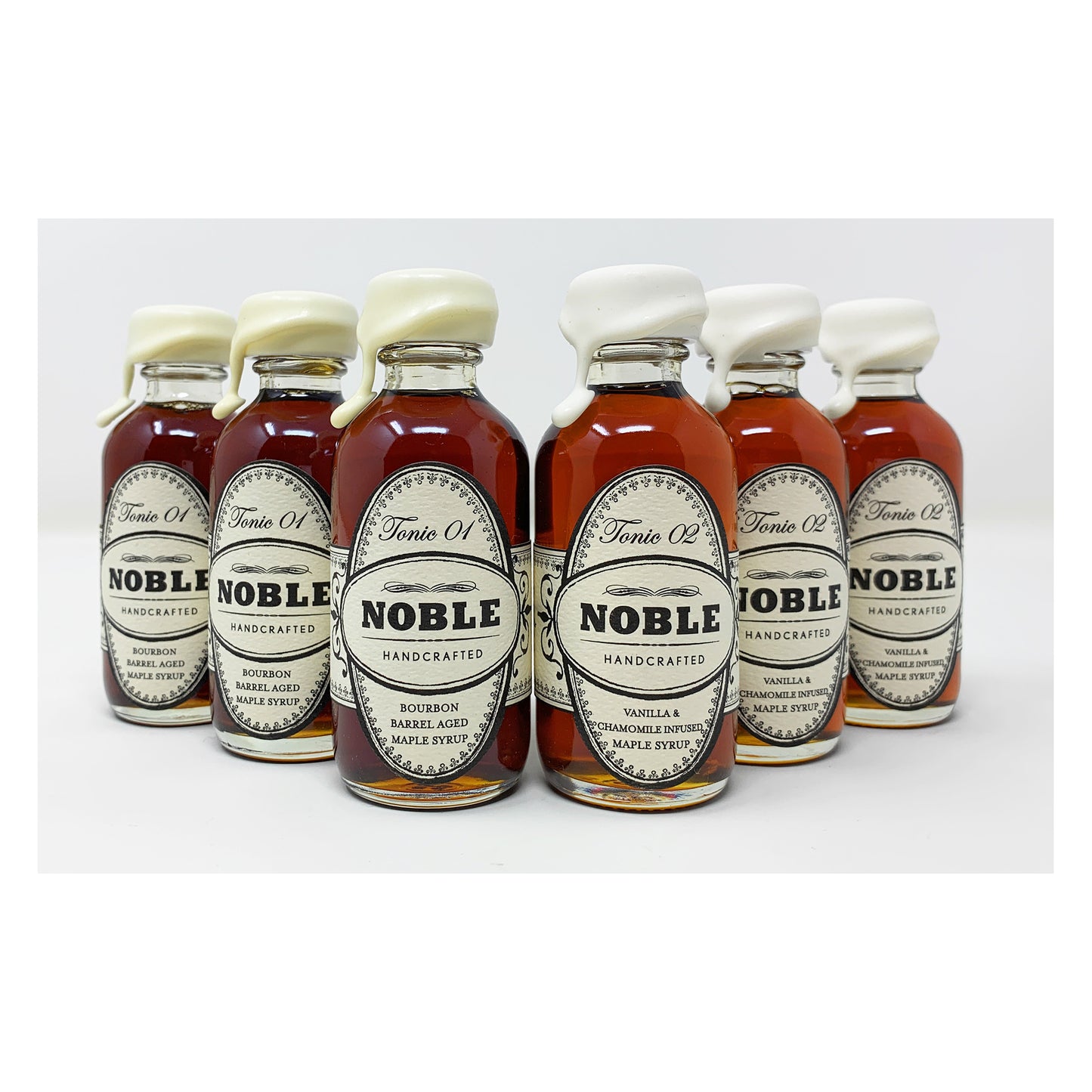 Noble Handcrafted Petite Giftpack - Includes Noble Tonic 01 and 02 (6 Petite Size  60ml Bottles)
