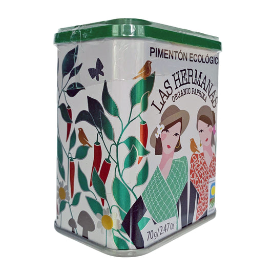 Pimentón Ahumado Dulce Orgánico Las Hermanas de España (Pimentón de la Vera- Dulce) 70g (2.47 Oz)