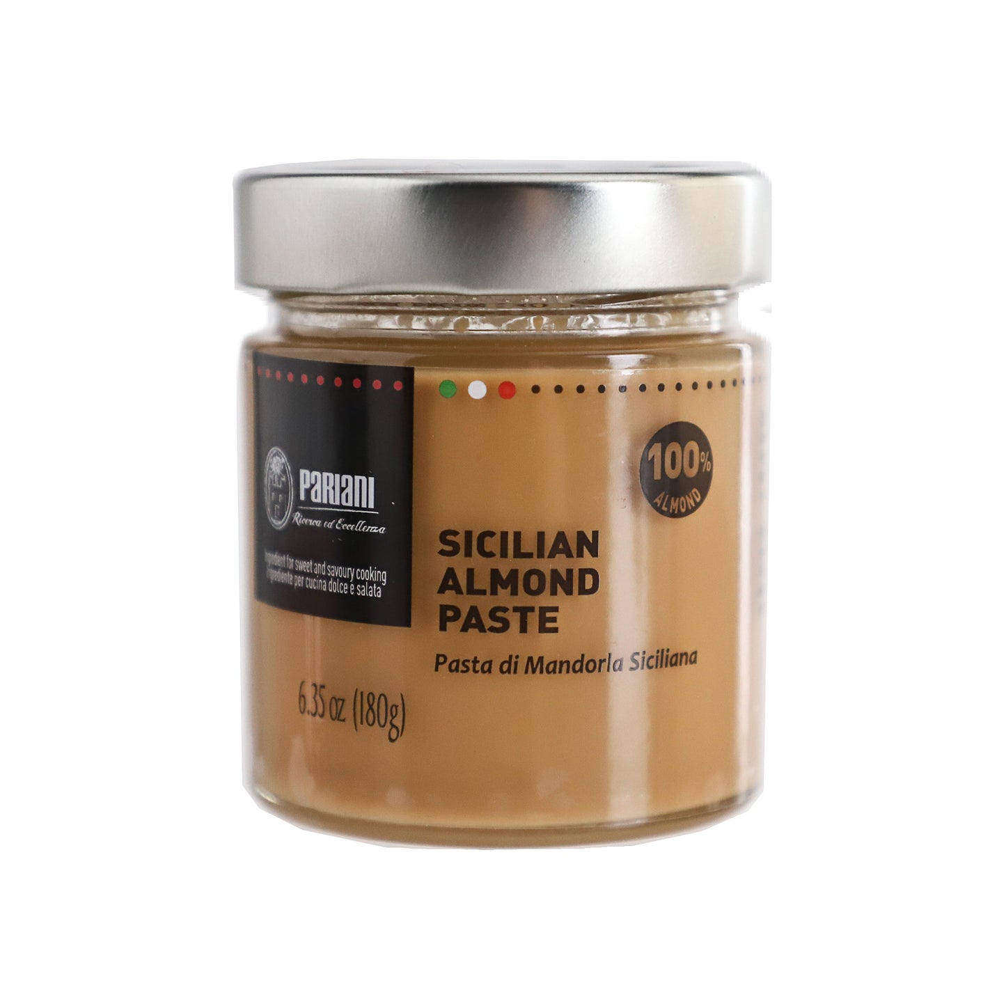 PARIANI 100% Pure Sicilian Almond Paste (Unsweetened) 180g