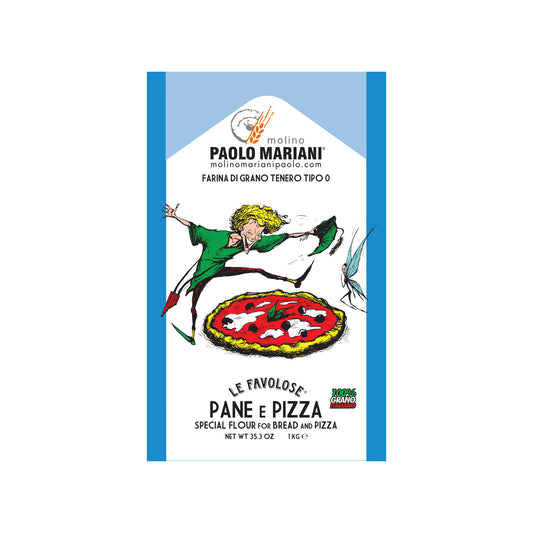Paolo Mariani Italian Soft Wheat Type 0 Flour for Pizza and Bread 2.2 Lbs
