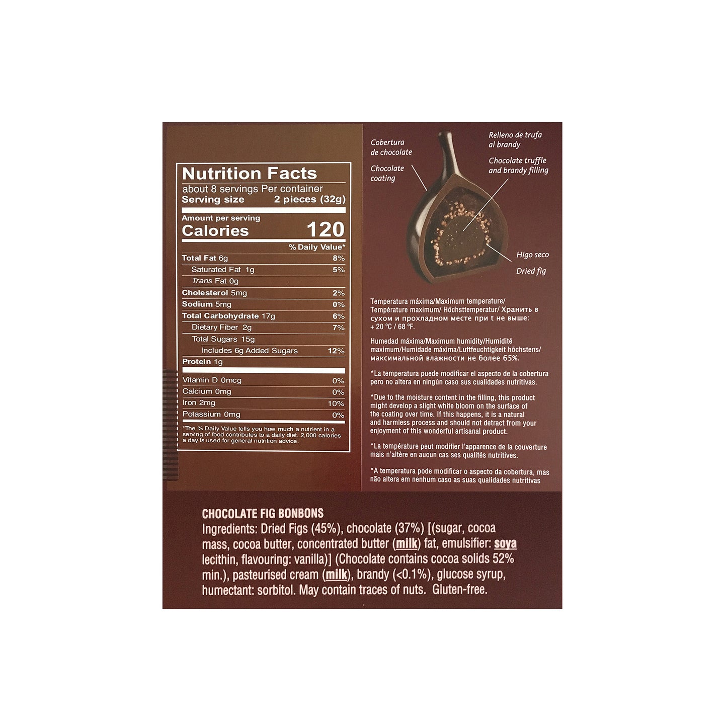 Rabitos Royale - 30 individually wrapped dried figs in chocolate