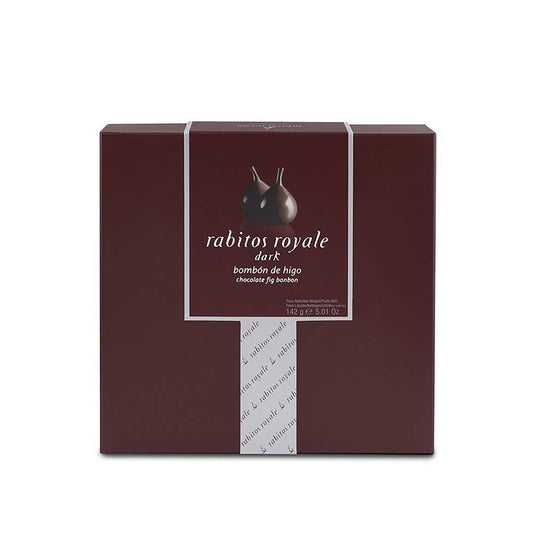 La Higuera Rabitos Royale - Higos Cubiertos de Chocolate Negro Rellenos de Ganache, 8uds. 142 g (5,01 onzas)