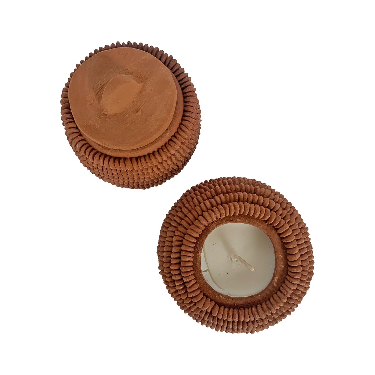 Red Clay Mexican Candles - Hand Poured Lavender Scented Soy Wax Candle - Artisan Made in Mexico