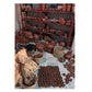 Red Clay Artisan Mezcal Copitas 1oz (Round)- Handmade in Oaxaca, Mexico - Pack of 4