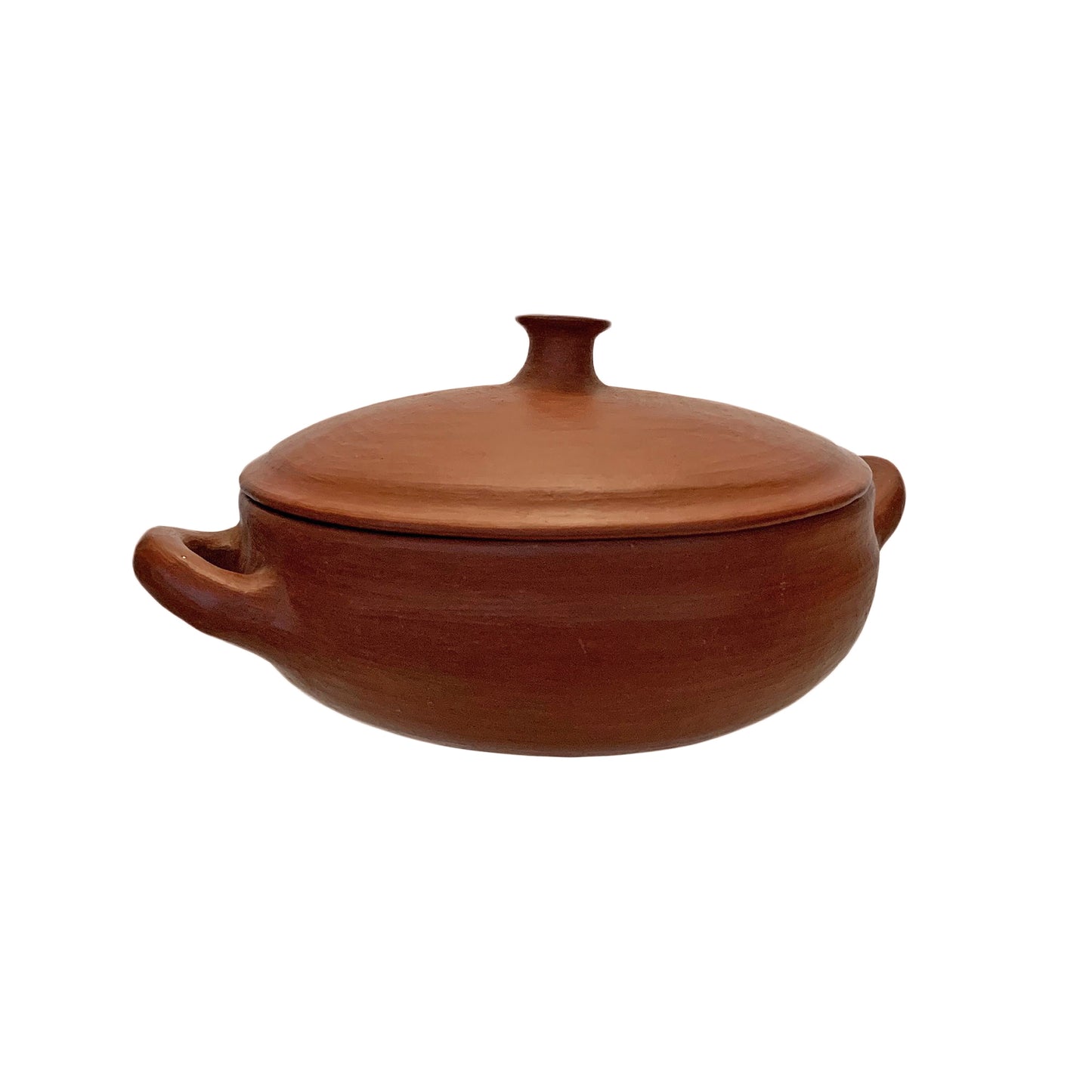 Red Clay Cooking Pot + Lid | Cazuela de Barro Rojo | 3 Quart Capacity | Handmade in Oaxaca, Mexico