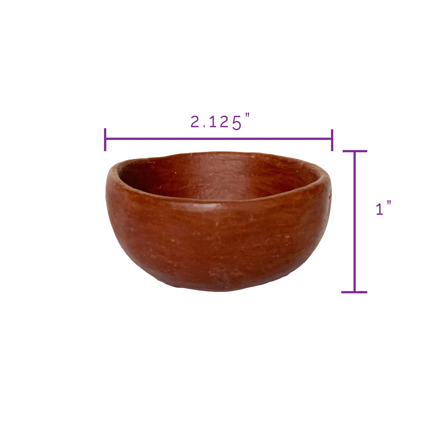 Red Clay Artisan Mezcal Copitas 1oz (wide mouth) - Handmade in Oaxaca, Mexico - Pack of 4