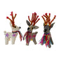Mexican Natural Dyed Wool Reindeer Toy for Christmas Decoration, Children's Room, Mantel Decor or Table Centerpiece