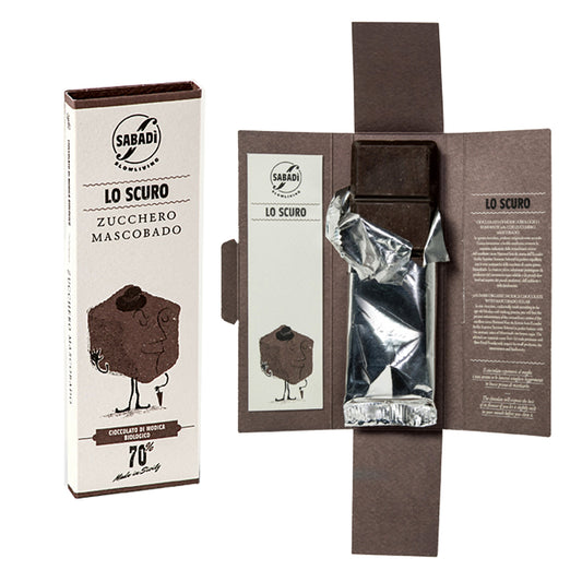 Sabadi 70% Dark Organic Modica Chocolate with Muscovado Sugar 1.76 oz
