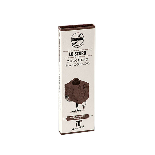 Sabadi 70% chocolate Modica orgánico oscuro con azúcar moscovado 1.76 oz