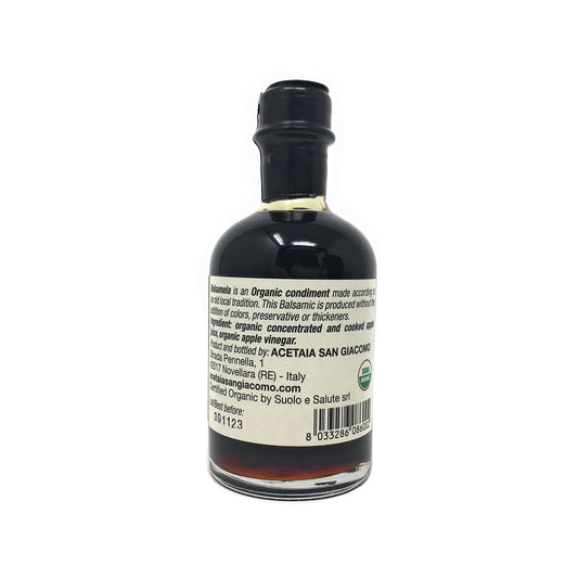 San Giacomo USDA Organic Balsamela Apple Balsamic Vinegar 3.37 fl oz (100ml)