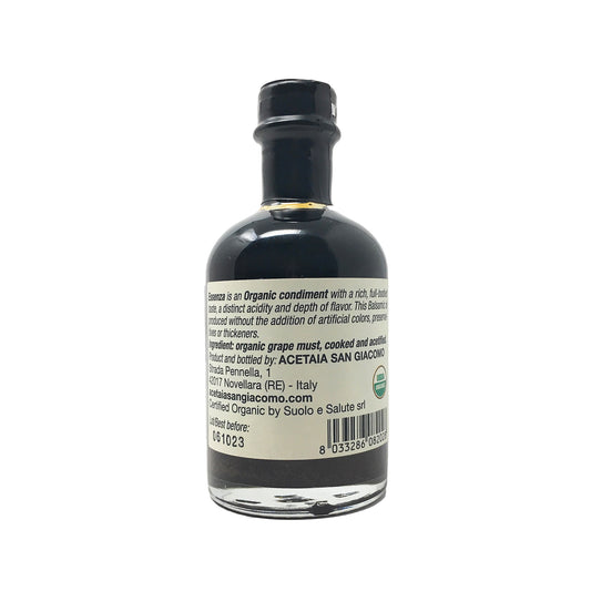 San Giacomo USDA Vinagre Balsámico Essenza Orgánico (8 años de edad) 3,37 fl oz (100 ml) 