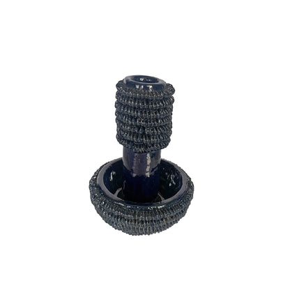 La Semilla Indigo Candlestick (Tall or Short) Handmade in Mexico - Mexican Candle Holder or Flower Vase