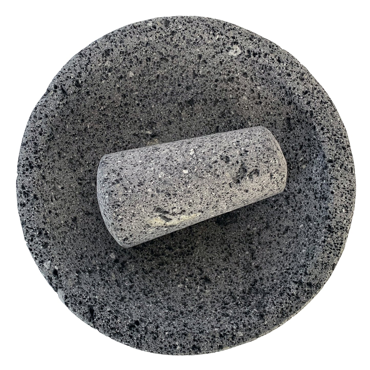 Small (8 inch) Mexican Molcajete Bowl | Hand-carved 100% Volcanic Stone | Molcajete Mexicano de Piedra Volcanica