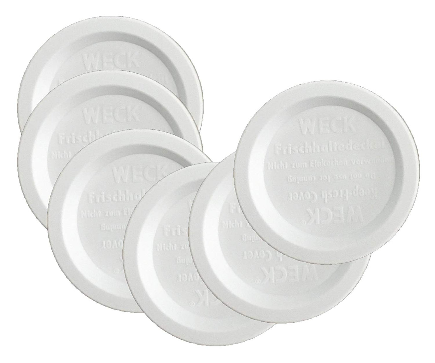 Weck Jar Keep-Fresh Plastic Lids (Pack of 6)