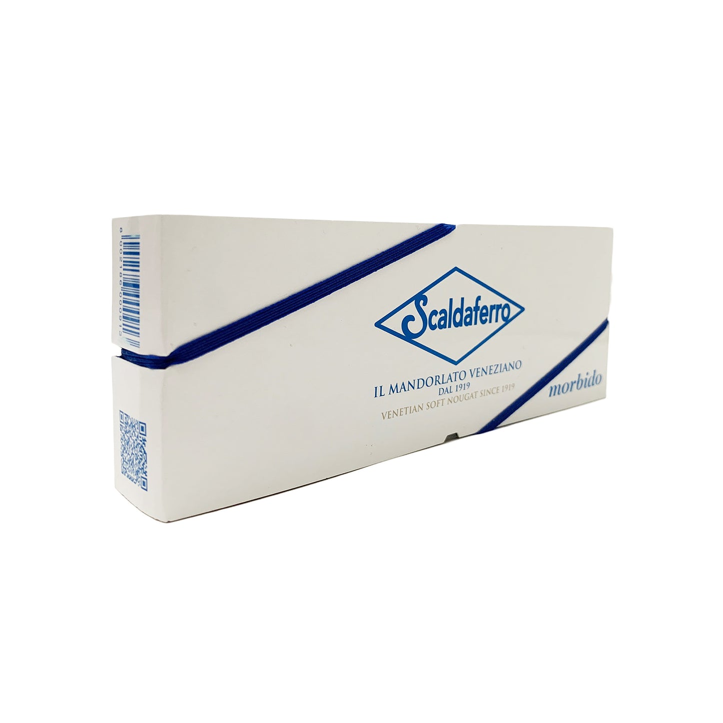 Scaldaferro Caramelo de turrón italiano suave hecho a mano artesanal (Torrone) con almendras 6.34 onzas 