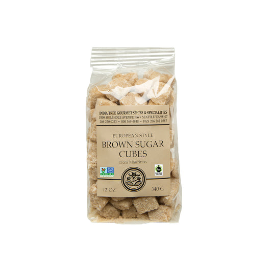 India Tree European Style Brown Sugar Cubes from Mauritius - 1 lb