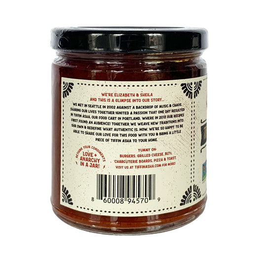 Tiffin Asha Tomato Ginger Pickle (Tomato Chutney Condiment) - 9oz