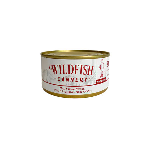 Wildfish Cannery Smoked Alaskan White King Salmon 6 Ounces